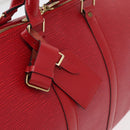 LOUIS VUITTON Epi Keepall 45 Boston Bag Red M42977 LV Auth am11417V-16