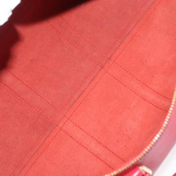 LOUIS VUITTON Epi Keepall 45 Boston Bag Red M42977 LV Auth am11417V