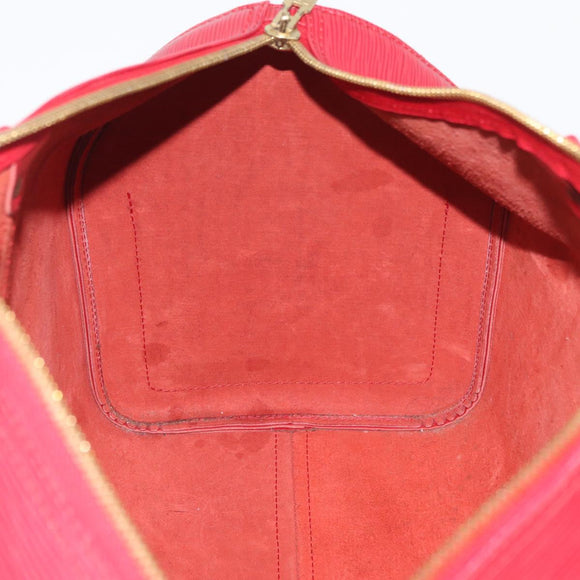 LOUIS VUITTON Epi Keepall 45 Boston Bag Red M42977 LV Auth am11417V
