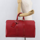 LOUIS VUITTON Epi Keepall 45 Boston Bag Red M42977 LV Auth am11417V-23
