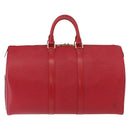 LOUIS VUITTON Epi Keepall 45 Boston Bag Red M42977 LV Auth am11417V-3