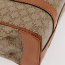 CELINE Macadam Canvas Handtas PVC Beige Goud Auth am11418A-9