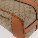 CELINE Macadam Canvas Handtas PVC Beige Goud Auth am11418A-15