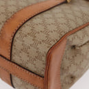 CELINE Macadam Canvas Handtas PVC Beige Goud Auth am11418A-16