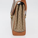 CELINE Macadam Canvas Handtas PVC Beige Goud Auth am11418A-3