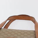 CELINE Macadam Canvas Handtas PVC Beige Goud Auth am11418A-8