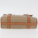 CELINE Macadam Canvas Handtas PVC Beige Goud Auth am11418A-5