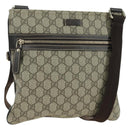 GUCCI GG Supreme Shoulder Bag PVC Beige Gold 295257 Auth am11420V-1