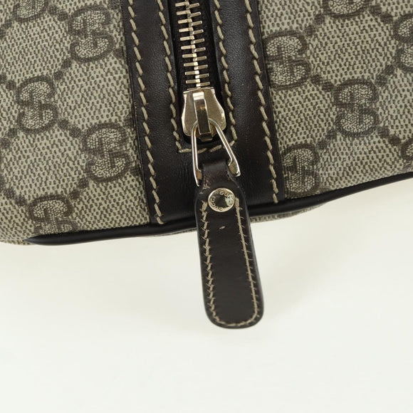 GUCCI GG Supreme Shoulder Bag PVC Beige Gold 295257 Auth am11420V