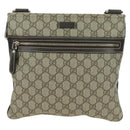 GUCCI GG Supreme Shoulder Bag PVC Beige Gold 295257 Auth am11420V-2