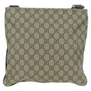 GUCCI GG Supreme Shoulder Bag PVC Beige Gold 295257 Auth am11420V-3