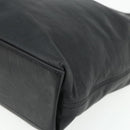 CHANEL Tote Bag Lamb Skin Black Gold CC Auth am11422A-10