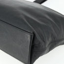 CHANEL Tote Bag Lamb Skin Black Gold CC Auth am11422A-12