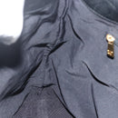 CHANEL Tote Bag Lamb Skin Black Gold CC Auth am11422A-17