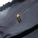 CHANEL Tote Bag Lamb Skin Black Gold CC Auth am11422A-20