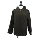 FENDI Zucchino Canvas Reversible Blouson Jacket Dark Brown Auth am11425V-1