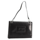 GUCCI Shoulder Bag Patent leather Black Silver 001 3033 Auth am11430-1