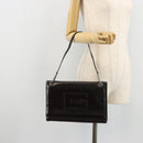 GUCCI Shoulder Bag Patent leather Black Silver 001 3033 Auth am11430-22
