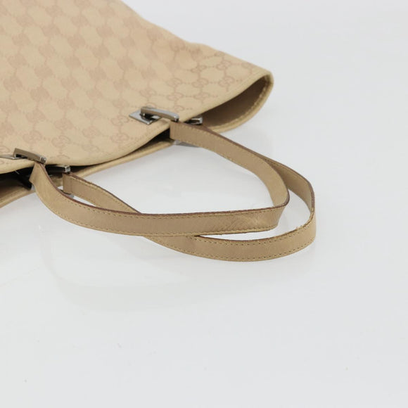 GUCCI GG Canvas Tote Bag Pink Silver 31243 Auth am11434