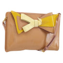 PRADA Shoulder Bag Patent leather Pink Gold Auth am11436-1