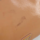 PRADA Shoulder Bag Patent leather Pink Gold Auth am11436-8