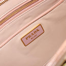PRADA Shoulder Bag Patent leather Pink Gold Auth am11436-21
