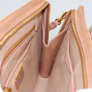 PRADA Shoulder Bag Patent leather Pink Gold Auth am11436-22