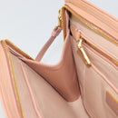 PRADA Shoulder Bag Patent leather Pink Gold Auth am11436-23