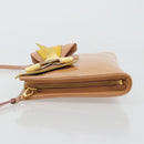 PRADA Shoulder Bag Patent leather Pink Gold Auth am11436-4