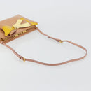 PRADA Shoulder Bag Patent leather Pink Gold Auth am11436-7