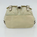 PRADA Backpack Nylon Ivory Silver Auth am11437-5