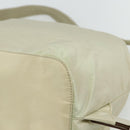 PRADA Backpack Nylon Ivory Silver Auth am11437-17