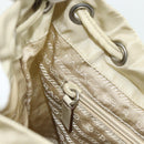 PRADA Backpack Nylon Ivory Silver Auth am11437-24