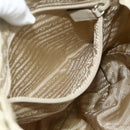 PRADA Backpack Nylon Ivory Silver Auth am11437-25