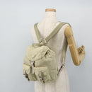 PRADA Backpack Nylon Ivory Silver Auth am11437-27