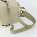 PRADA Backpack Nylon Ivory Silver Auth am11437-9