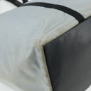 PRADA Old Tote Bag Nylon Light Blue Silver Auth am11438-16