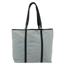 PRADA Old Tote Bag Nylon Light Blue Silver Auth am11438-13