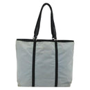 PRADA Old Tote Bag Nylon Light Blue Silver Auth am11438-2