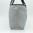 PRADA Old Tote Bag Nylon Light Blue Silver Auth am11438-4