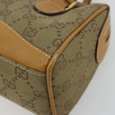 GUCCI GG Canvas Mini Hand Bag Beige Gold Auth am11440-9