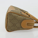 GUCCI GG Canvas Mini Hand Bag Beige Gold Auth am11440-3