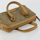 GUCCI GG Canvas Mini Hand Bag Beige Gold Auth am11440-6