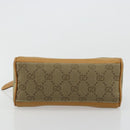 GUCCI GG Canvas Mini Hand Bag Beige Gold Auth am11440-5