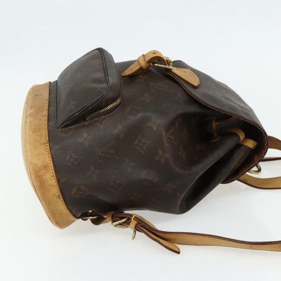 LOUIS VUITTON Monogram Montsouris MM Rugzak M51136 LV Auth am11442
