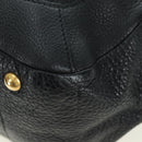 PRADA Tote Bag Leather Black Gold BR3847 Auth am11447V-17