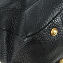PRADA Tote Bag Leather Black Gold BR3847 Auth am11447V-18