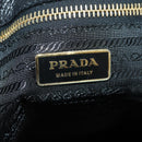 PRADA Tote Bag Leather Black Gold BR3847 Auth am11447V-21