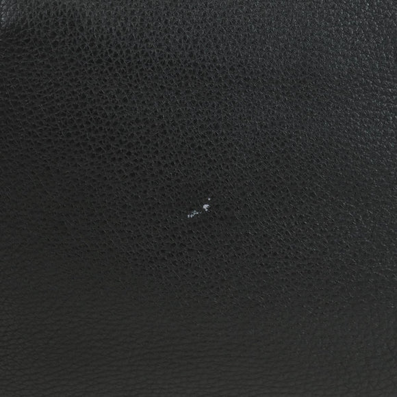 PRADA Tote Bag Leather Black Gold BR3847 Auth am11447V