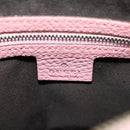 GUCCI Bamboo Studs Shoulder Bag Leather Pink Gold 137378 Auth am11450V-20